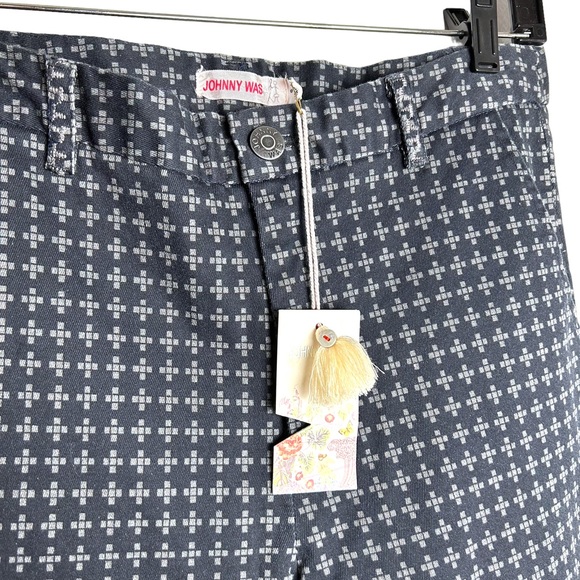Johnny Was Neely Embroidered Twill Pants NWT SZS - Picture 3 of 7